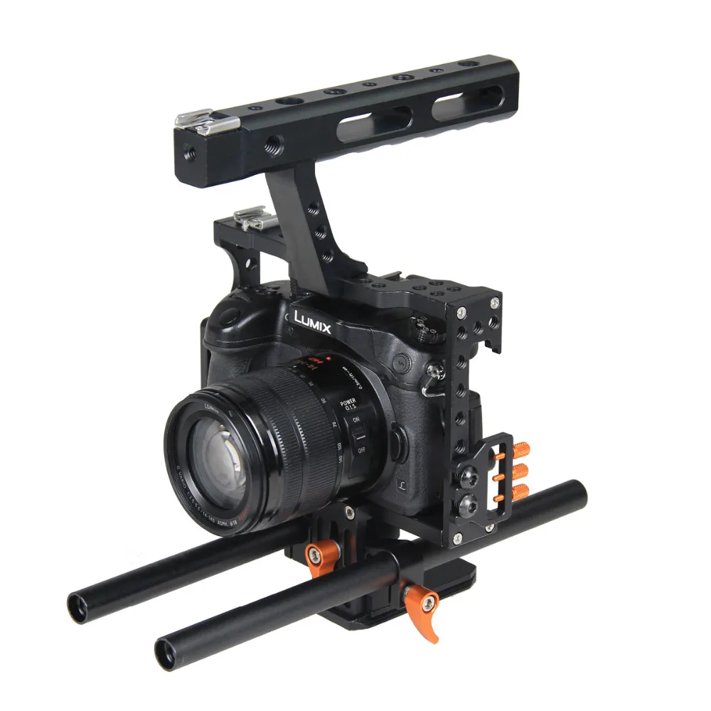 

Professional Camera Shoulder Rig DSLR Cage Kit Stabilizer +Top Handle Grip for Sony A7S A7 A7R A7RII A7SII Panasonic GH4