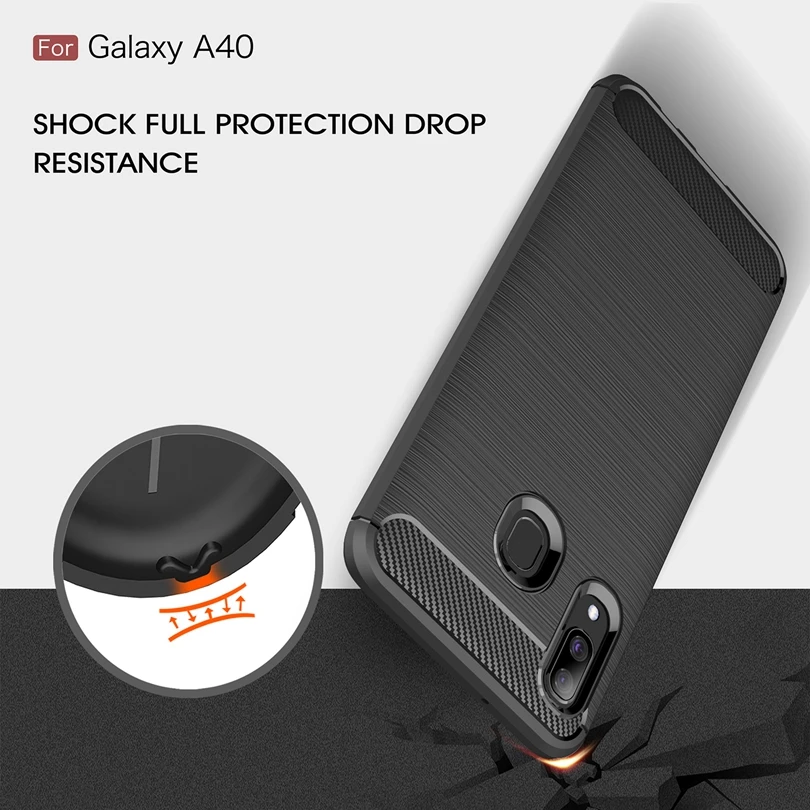 Чехол для Samsung Galaxy A40 мягкий прочный защитный чехол из ТПУ A 40 GalaxyA40 | Мобильные