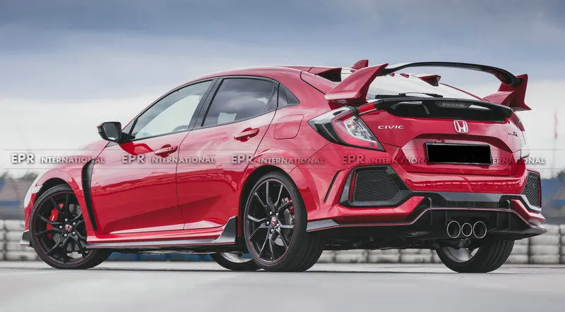 Карбоновый OEM Диффузор для FK8 CIVIC TYPE R OEM стекловолокно/FRP задний диффузор обшивка для Civic FK8 гоночная часть