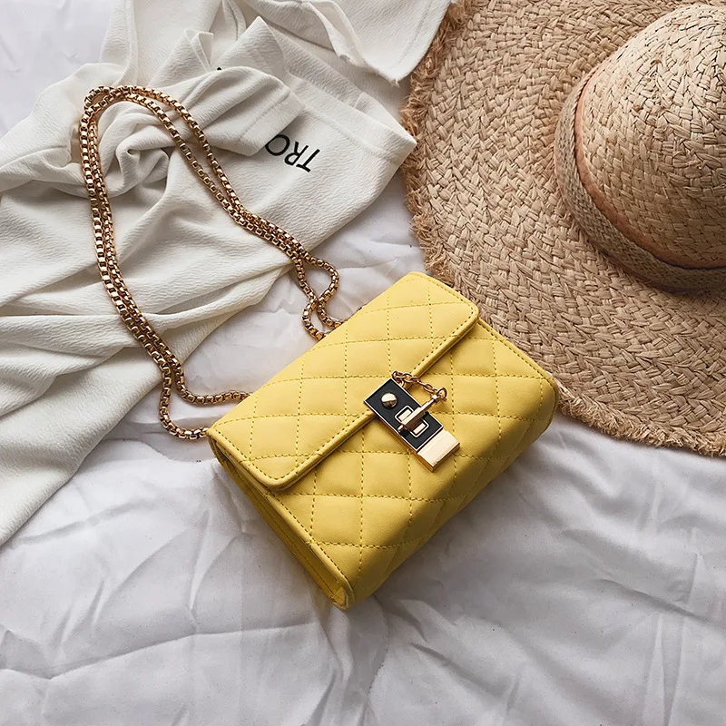 Large yellow Женские сумки через плечо для женщин Высококачественная кожаная роскошная дизайнерская сумка Sac основной Дамский наплечник сумка-мессенджер - Цвет: Large yellow