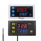 Реле контроля температуры ler цифровой светодиодный переменный ток 110 В 220 в постоянный ток 12 В 24 В термометр фотоэлементный переключатель NTC10K датчик