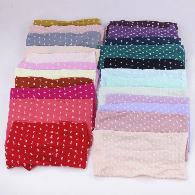 36 шт./лот супер мягкие куртки в горошек с широкими нейлоновые оголовья девочек DIY