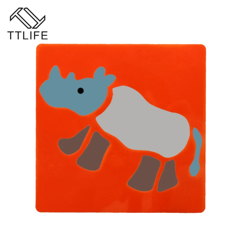 TTLIFE в форме животных трафареты для торта бариста художественные трафареты кафе пена спрей торт Дастер шаблоны кофе украшения резьба инструменты
