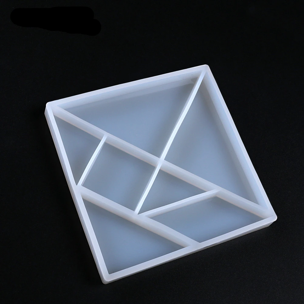 Aomily DIY силиконовая форма 7 форм Tangram для шоколадного торта Контейнер ручной работы