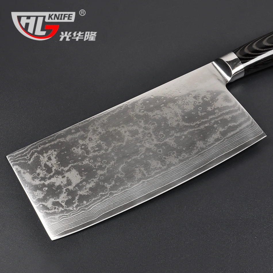 Азиатский тесак нож 67 слой с узором из нержавеющей стали VG10 стальной сердечник