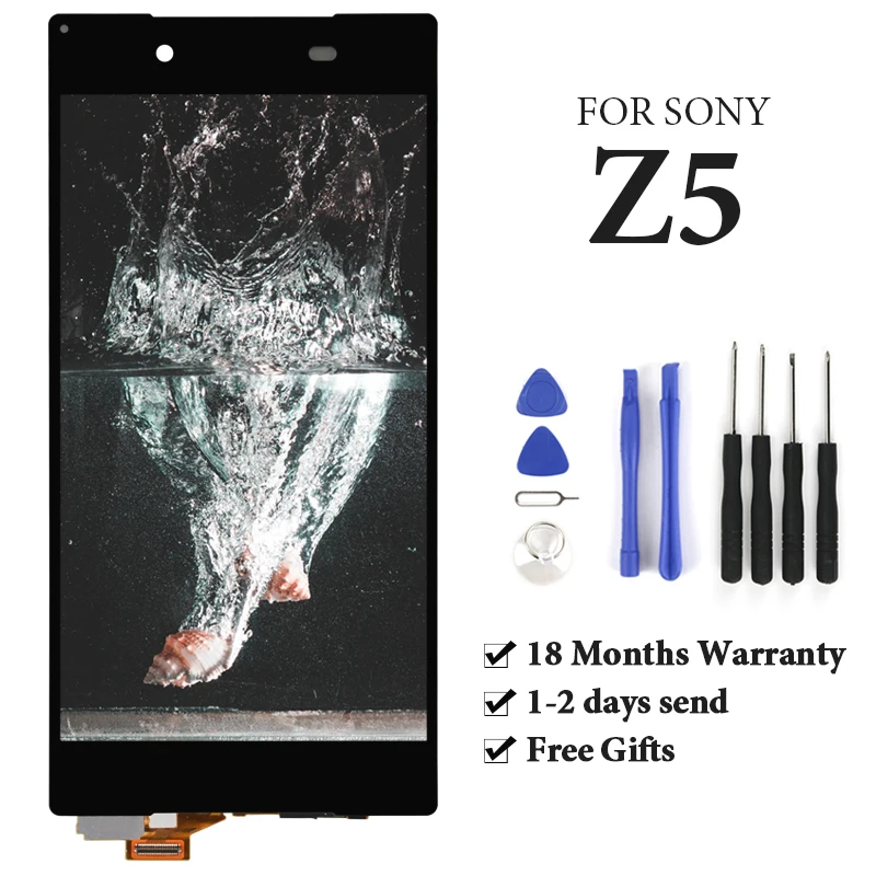 ЖК дисплей 5 2 дюйма для Sony Xperia Z5 цифровой преобразователь экрана в сборе подходит
