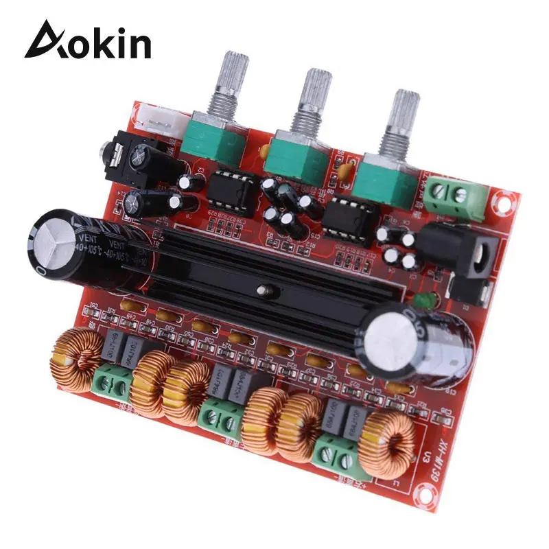 

TPA3116D2 2x50W + 100W Плата усилителя 2,1 канала цифровой сабвуфер усилитель мощности