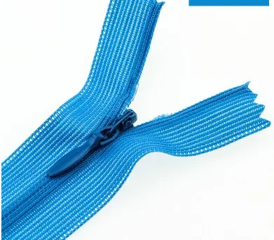 blue 5 шт./лот 60 см закрытый конец застежки-змейки-невидимки для юбка штаны нейлоновая кружевная молния для DIY Швейные Одежда на застежках-молниях для P051 - Цвет: blue
