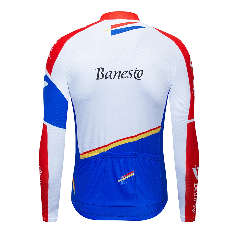 С длинным рукавом Банесто Велоспорт Майки велосипед велосипедная одежда Maillot Ropa Ciclismo
