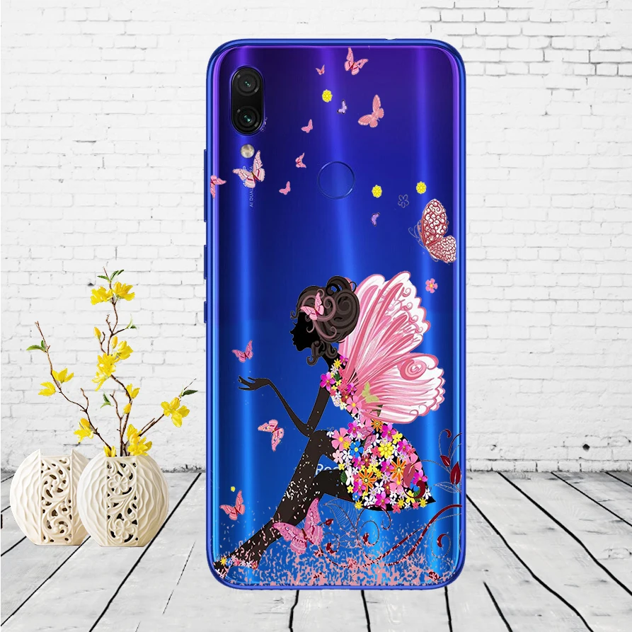 4 02SX чехол для Xiaomi Redmi Note 7, силиконовый чехол для Xiaomi Redmi Note 7, задняя крышка, чехол для Redmi Note 7, чехол для телефона - Цвет: 4