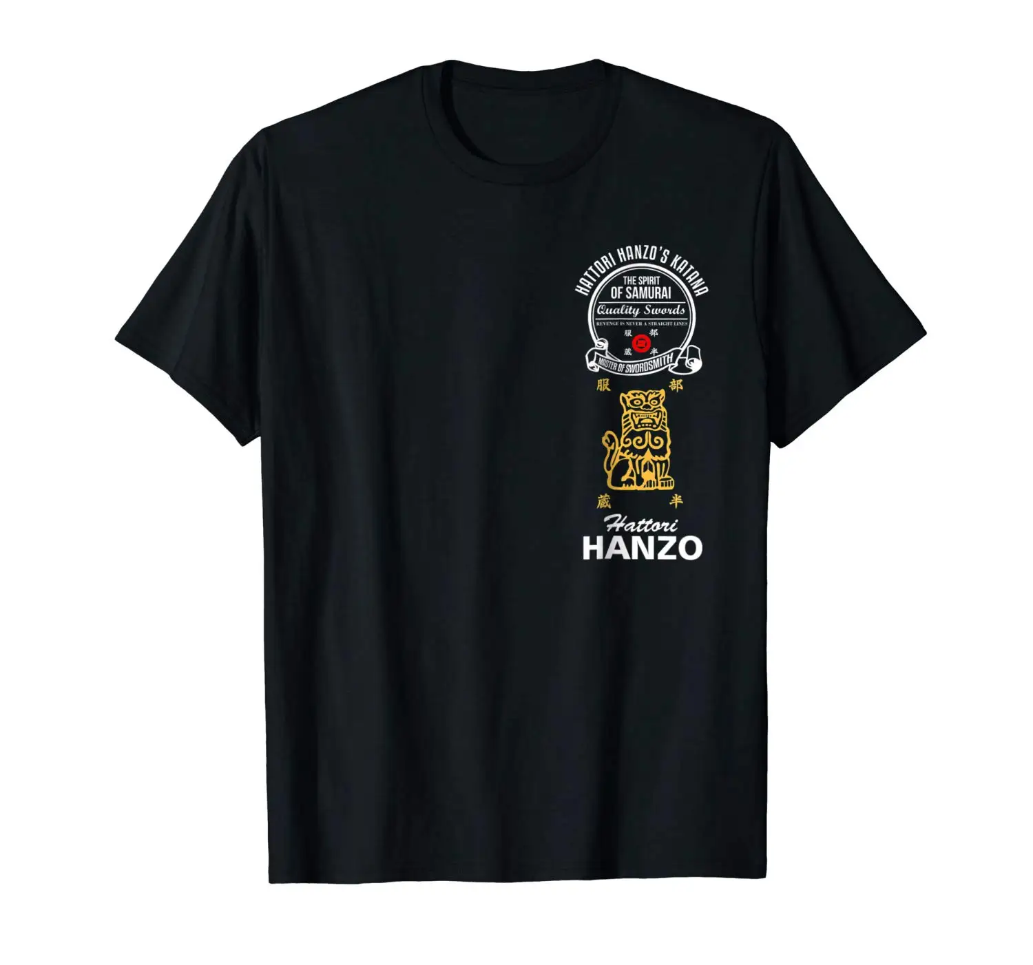 Футболка с двойными боками Hattori Hanzo Samurai Ninja Katana Maker модель 2019|Мужские футболки| |