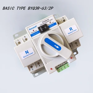 Автоматический переключатель с двойным питанием, тип 2P AC200V-240V 4P AC350-415V, автоматический переключатель ATS