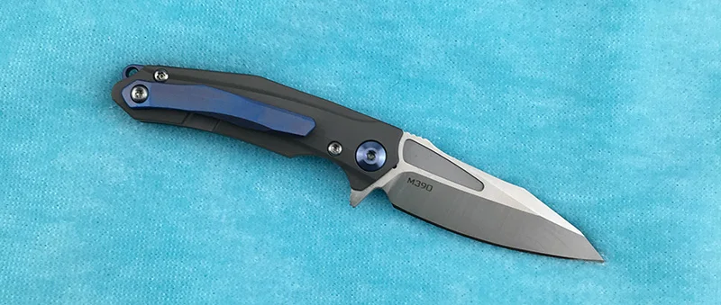 VENOM маленький мини-нож M390 из титанового сплава, нож из циркониевого сплава для ключей, Дамский инструмент, маленький складной нож, инструмент для улицы
