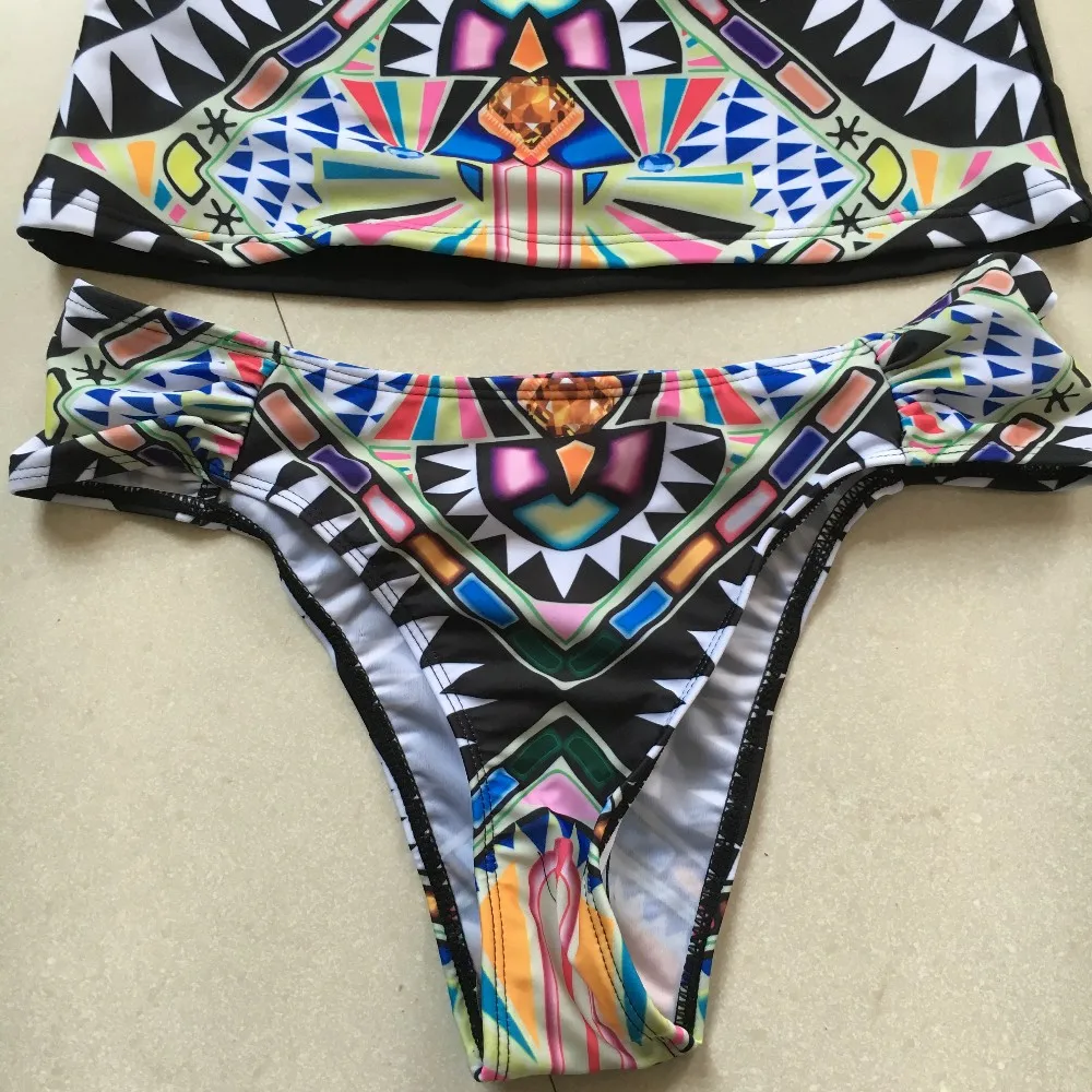 2017 черный купальник с принтом спортивный длинным рукавом женский бикини