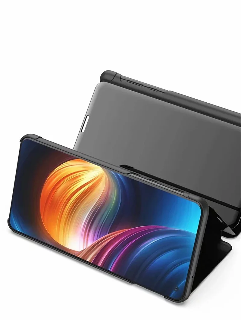 Для OPPO R17/R17 pro Чехол Smart зеркало Флип кожаный чехол подставка для R9 R9S R11 R11S плюс A73 A83