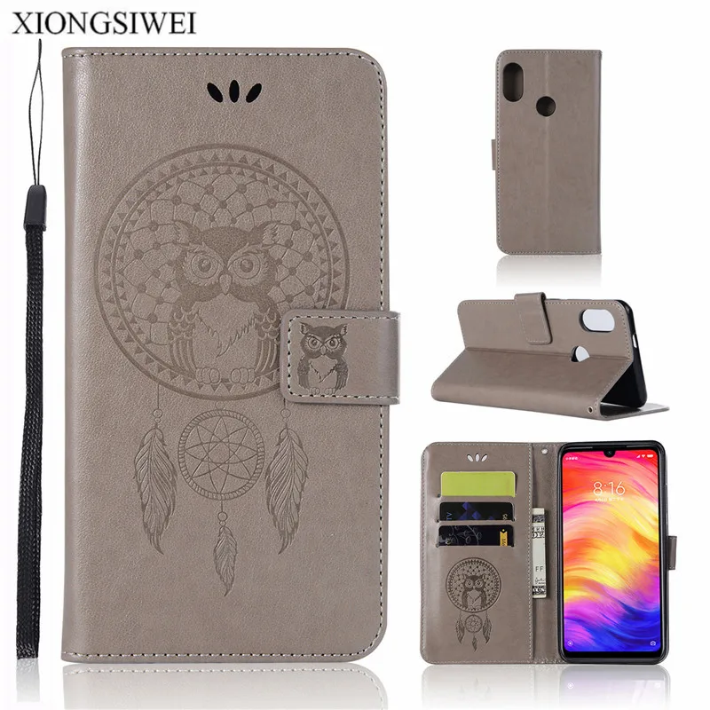 Redmi Note 7 Case Note7 Pro Phone Cover Luxury PU Leather On For Xiaomi 7Pro Note7Pro Flip | Мобильные телефоны и