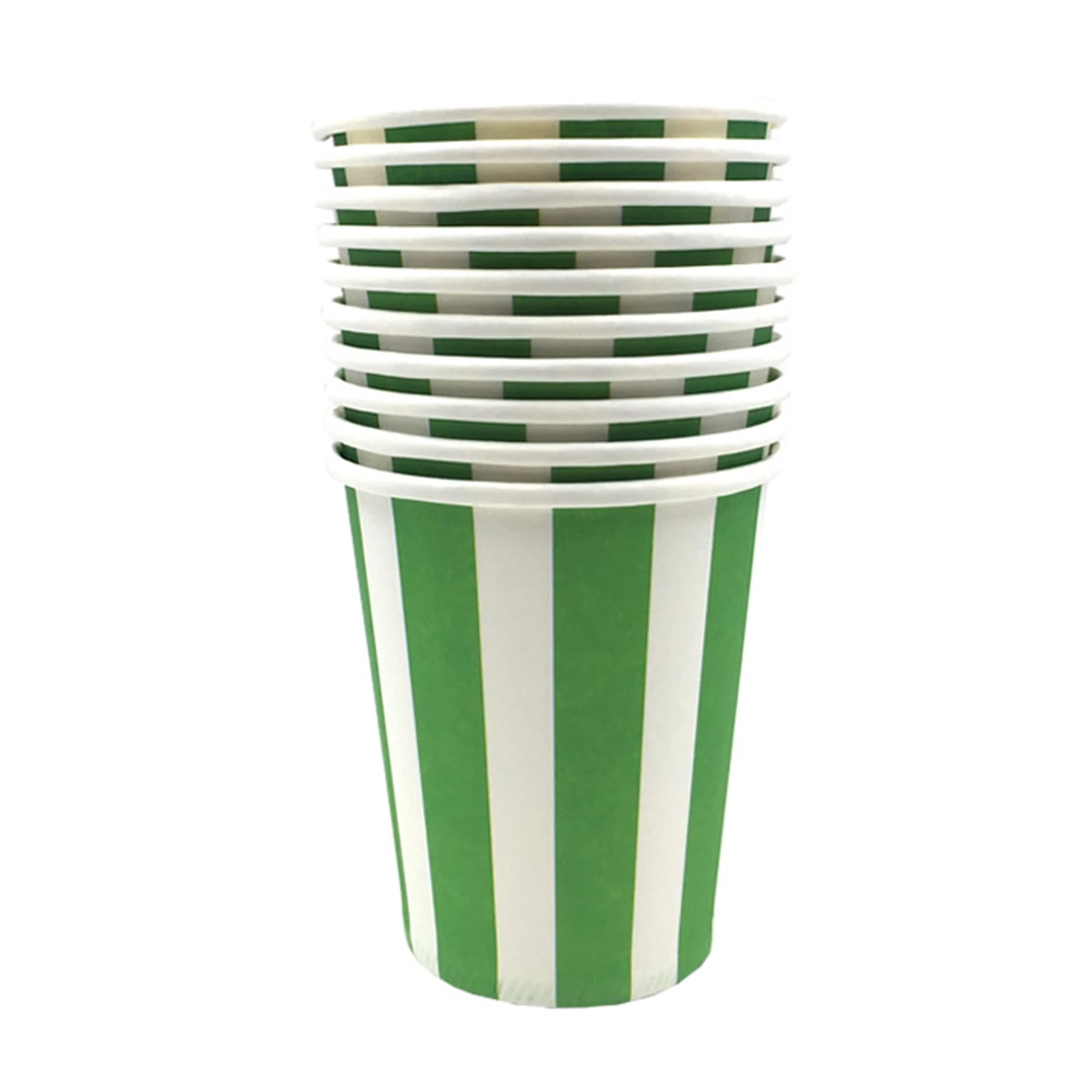 10 шт./лот полосатые бумажные чашки украшения вечерние одноразовая посуда для