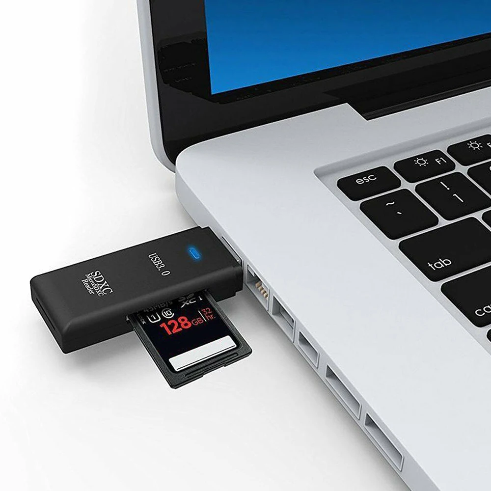 Высокоскоростной 5 Гбит/с USB 3,0 картридер 2 микро-sd SDXC TF T-Flash кардридер адаптер для ноутбука USB 3,0 SD кардридер