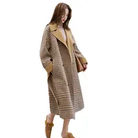 2018 Spring New Fashion Wool Women Basic Coats Medium-Long Women's Winter Jacket Women Woolen Outerwear Casaco Feminino