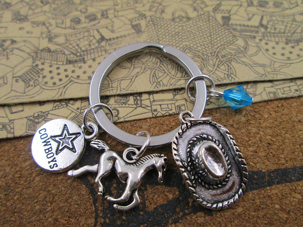 

12pcs/lot love to ride necklace,cowboy and hat necklace, friends gift ,cowboy necklace/bracelets/keychain