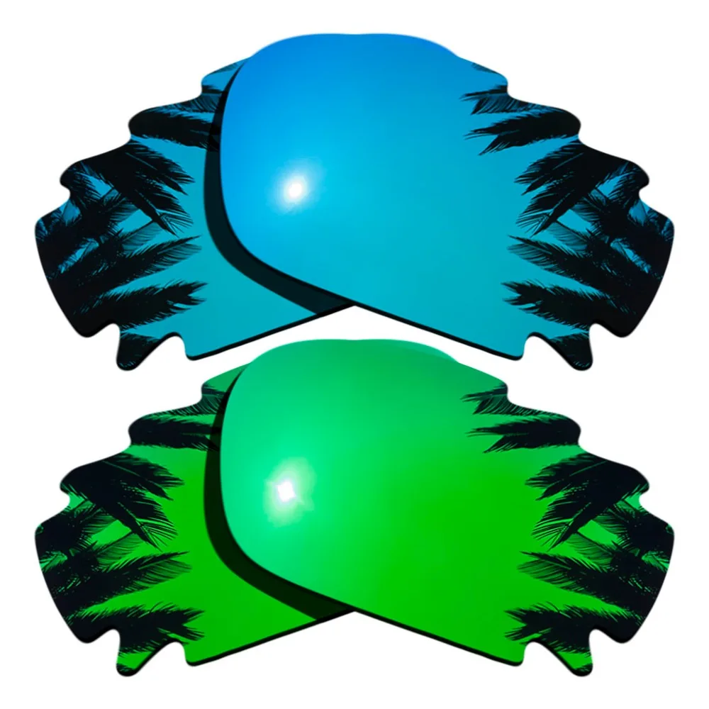 (Ледяной синий + зеленое зеркальное покрытие) 2 пары сменных поляризационных линз