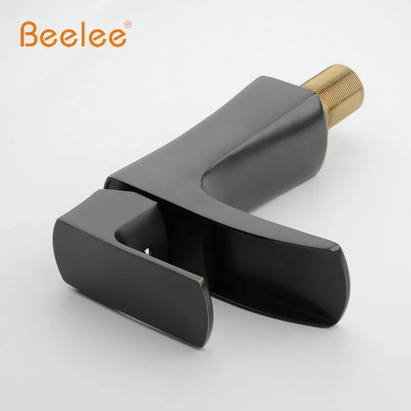 

Beelee Bathroom Sink Faucet Contemporary Tall Oil Rubbed Bronze Waterfall Vessel Faucet Mixer Tap BL0556B