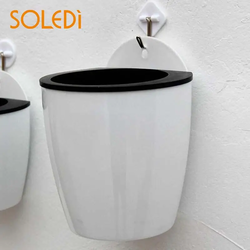 Self Watering Plant Flower Pot Wall Hanging Plastic Planter Basket Home Garden