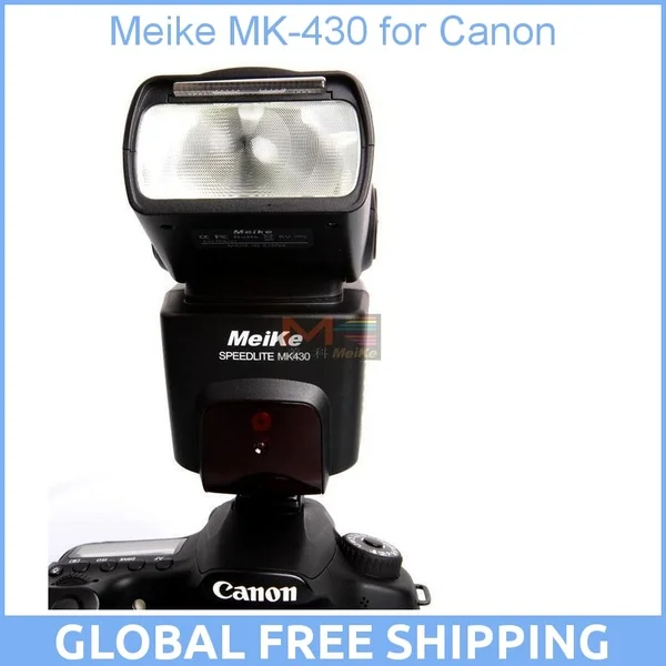 Вспышка Meike MK 430 MK430 TTL для всех камер Canon 430EX II EOS 5D III 6D 60D 450D 500D 550D 600D 650D 700D 1000D 1100D|camera