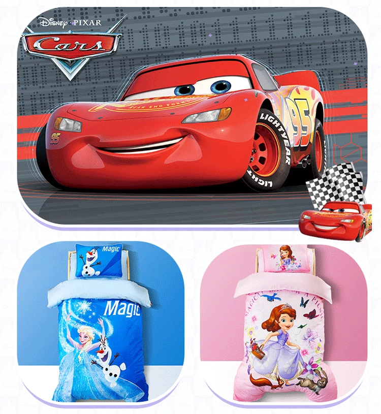 Постельное белье для детского сада* 60 кровать disney 120 наборы София Замороженные детские хлопковые детские постельные принадлежности Комплект из трех предметов без ядра