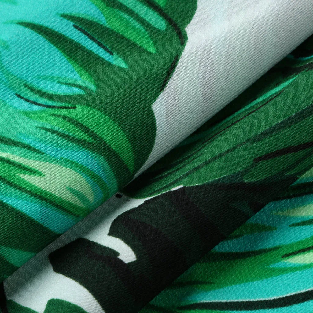 Женское платье с принтом повседневное длинное треугольным вырезом бохо