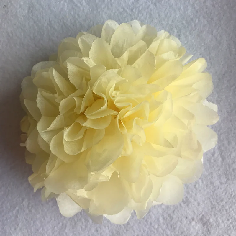 Бежевый 6inch Simulation Peony Flower DIY Tissue Paper Flower for Romantic Wedding Decoration Home Party Decorative Paper Flowers Balls - Цвет: Бежевый