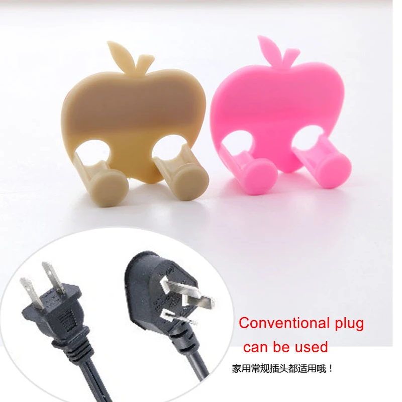 2 шт./лот Apple разъем питания крюк держатель Вешалка для сумок домашняя наклейка