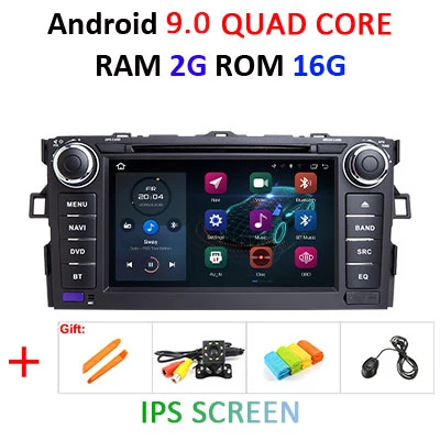 9.0 2G 16G IPS DSP ips Android 9,0 64G 2 DIN dvd-плеер для TOYOTA AURIS Altis COROLLA 2012 2013 gps Радио экран стерео навигация Мультимедиа - Цвет: 9.0 2G 16G IPS