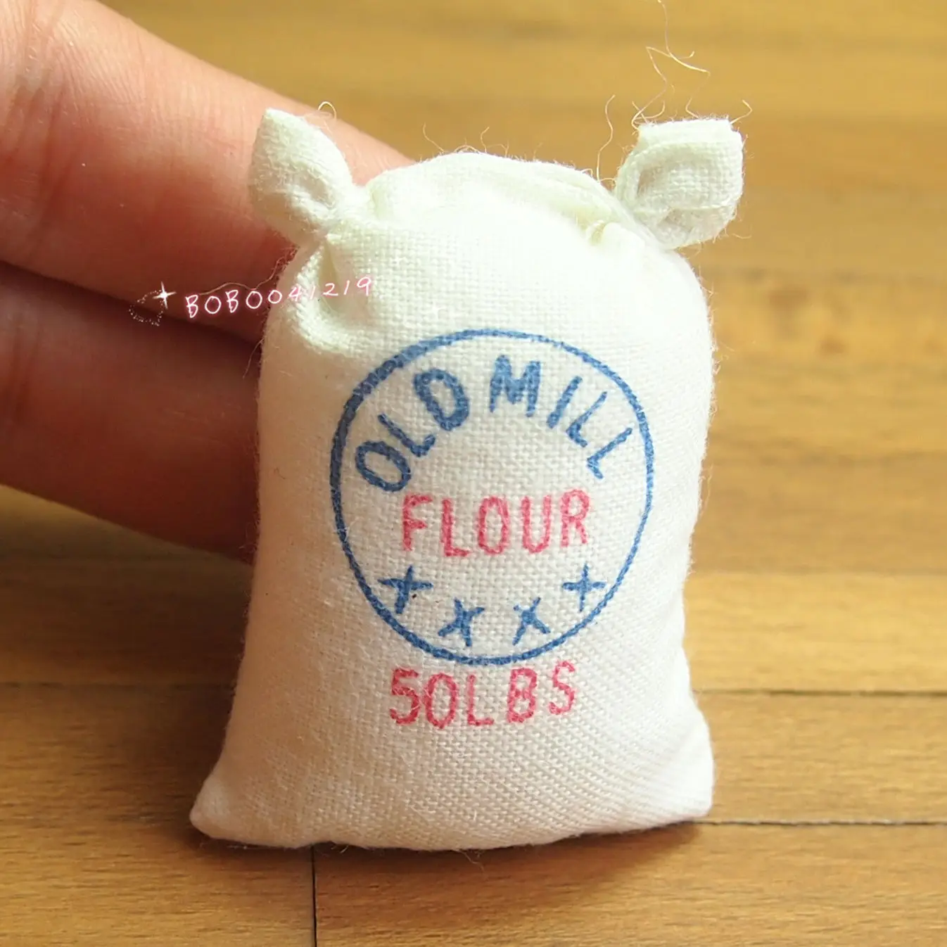 Кукольный домик Миниатюрный 1:12 кухонная еда мешок муки высота 4 5 см SPO376 | Игрушки