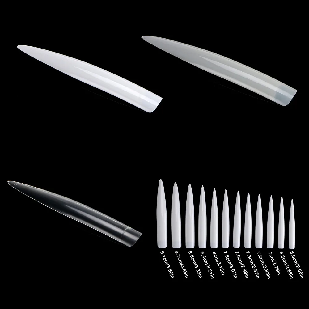 10 шт супер длинный кинжал точка Ложные ногти искусство набор акриловый гель