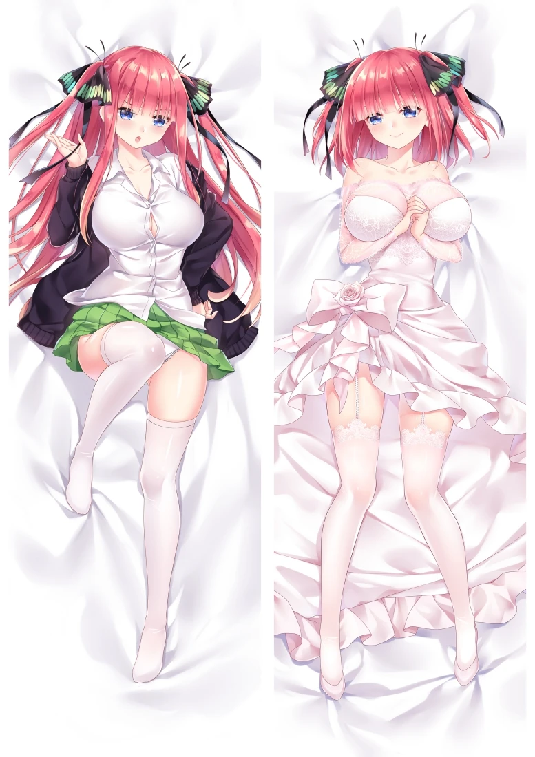 2019-февраль аниме The quintessence Quintuplets Nakano Nino Itsuki Dakimakura Чехол для подушки тела