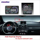 Liandlee для Audi A1 2010-2018 OBD II безопасный экран для вождения автомобиля HUD Дисплей проектор Refkecting лобовое стекло полная функция