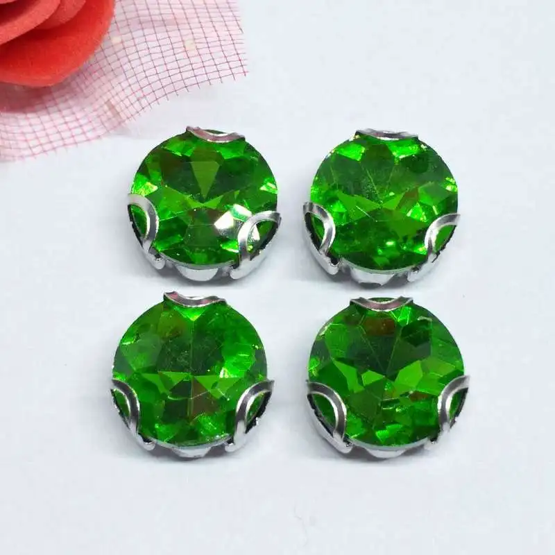 Женское свадебное платье с камнями и изумрудами|sew rhinestones|rhinestone sewglass crystal rhinestones |