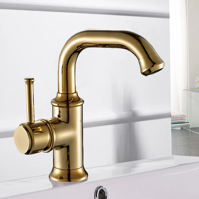 

Basin Faucets Antique Color Brass Crane Bathroom Faucets Hot and Cold Water Mixer Tap Contemporary Mixer Tap torneira WF-18061