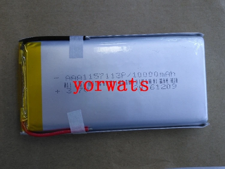 

New Hot A Rechargeable Li-ion Cell 3.7V polymer lithium battery 1157113 10000mah