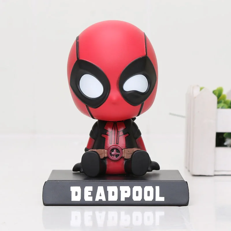 new deadpool bag Фигурка с качающейся головой игрушка Dragon Ball Z Сон Гоку криллин Супер Марио Мстители супер герой Кошмар перед Рождеством Джек игрушки - Цвет: new deadpool bag