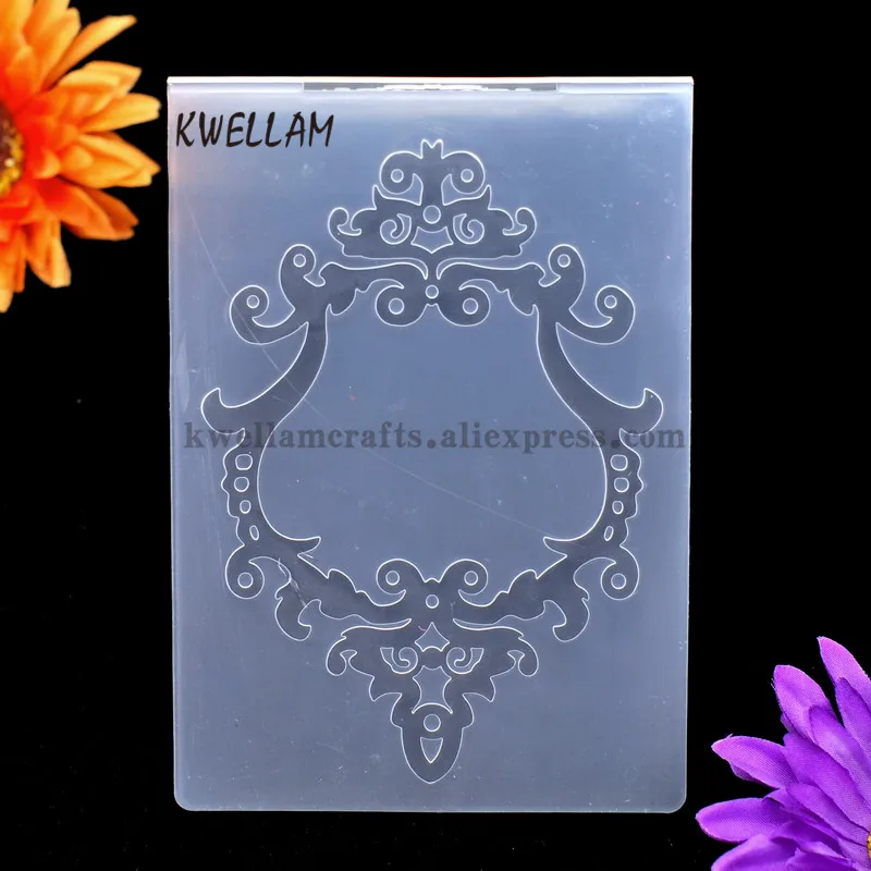 Шаблон 2 пластиковая папка для тиснения скрапбукинга альбом сделай сам карточный