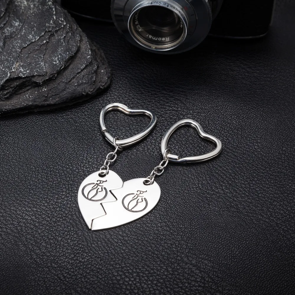 ISHOW 2 шт. Посеребренная форме сердца брелки для сумка женская мода Jewelry Best суки