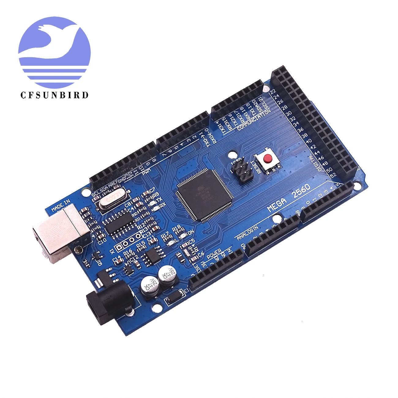 USB плата MEGA2560 MEGA 2560 R3 (ATmega2560 16AU CH340G) AVR макетная MEGA2560|Интегральные схемы| |