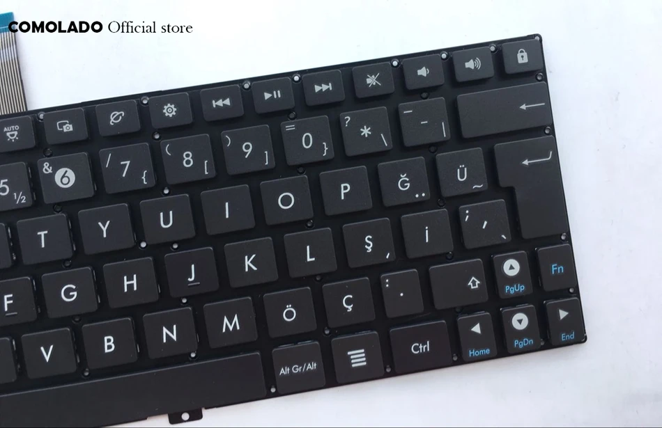 TR Турецкая клавиатура для ASUS Pad TF201 TF300T TF300TL TF300TG черная без рамки Клавиатура