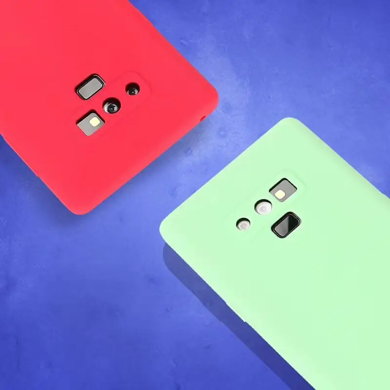Однотонный силиконовый чехол для Samsung Galaxy S9 S8 Plus S7 Edge J7 J5 Prime J3Pro A3 A5 A7 Note 3 4 5 8 9 2015 2016
