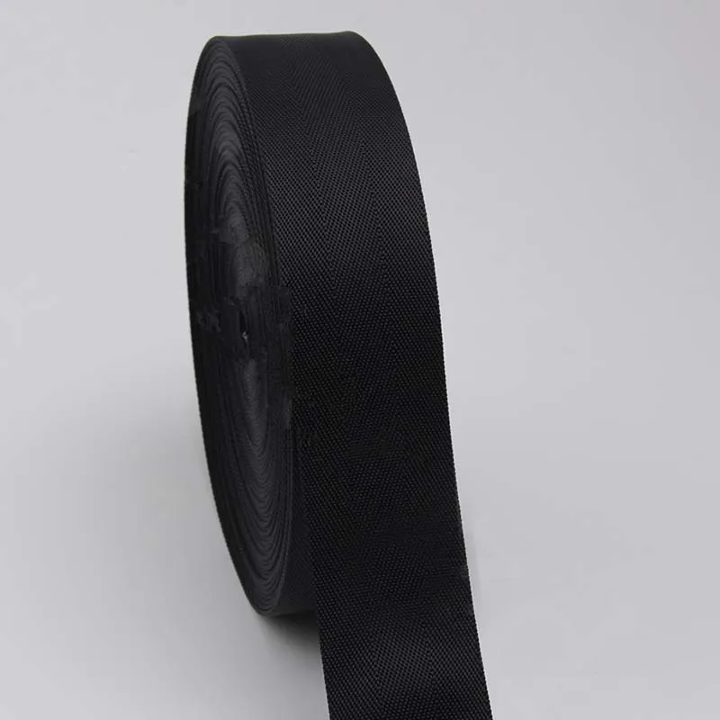 55mm width Eco-Friendly black nylon ribbon for DIY bag strap,weekend bag strap,seat belt 10 yards/lot