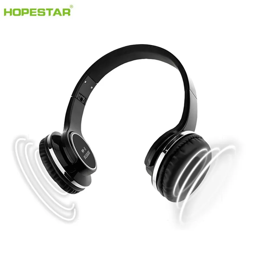 HOPESTAR-H666 2 в 1 bluetooth динамик+ наушники двойного назначения динамик с микрофоном Складной FM радио музыка MP3 MP4 плеер