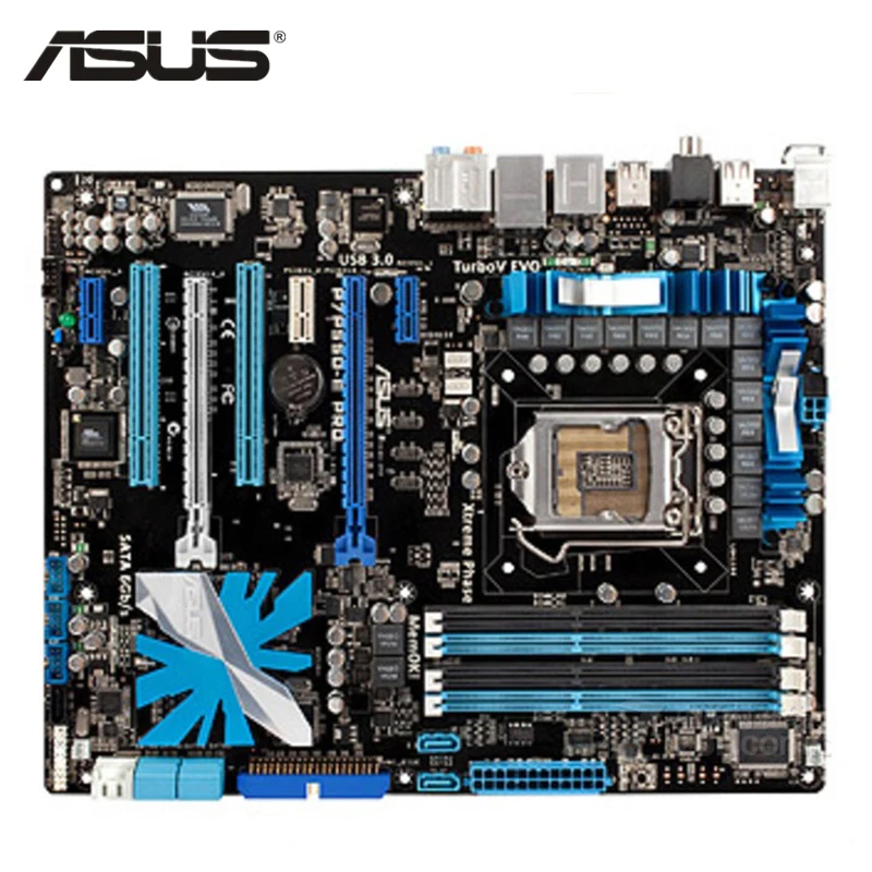 ASUS P7P55D E Pro Материнская плата LGA 1156 DDR3 16 ГБ для Intel P55 настольная системная PCI X16