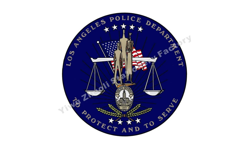 

0 US Los Angeles Police Department Flag 150X90cm (3x5FT) 120g 100D Polyester High Quality Banner Free Shipping